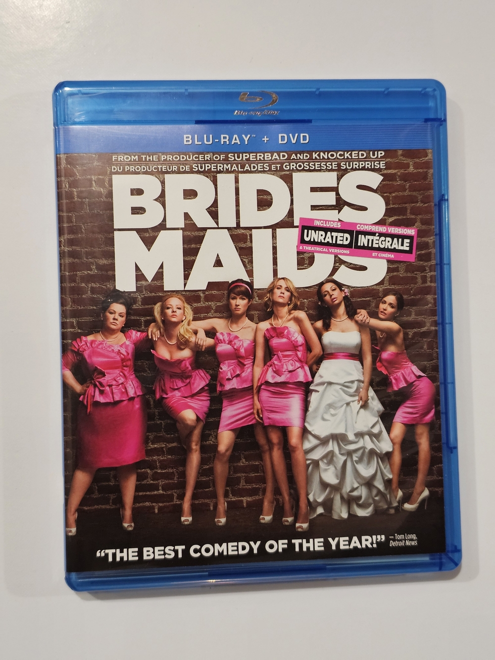 Bridesmaids Blu-ray DVD Combo Pack Unrated Theatrical Kristen Wiig